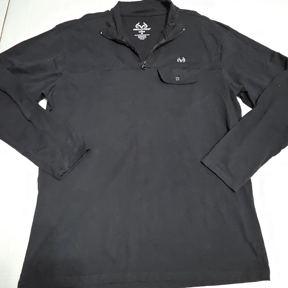 Realtree by Staghorn 1/4 Zip Pullover Mock Neck Long Sleeve Shirt Mens Size XL